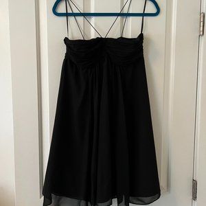Vintage Black Zara Babydoll Formal Mini Dress